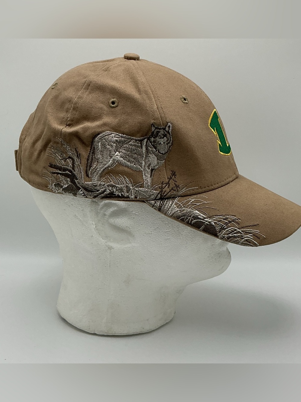 Dri-Duck Wildlife Series Hat Embroidered Wolf Adjustable Strap Back Cap